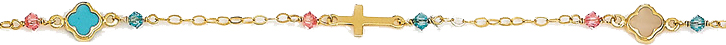 Παιδικό βραχιόλι σε χρυσό Κ14 code GKB1033-23