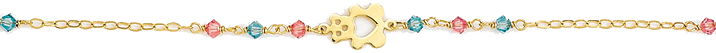 Παιδικό βραχιόλι σε χρυσό Κ14 code GKB1045-23