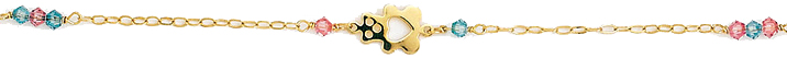 Παιδικό βραχιόλι σε χρυσό Κ14 code GKB1046-23