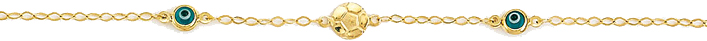 Παιδικό βραχιόλι σε χρυσό Κ14 code GKB1050-23