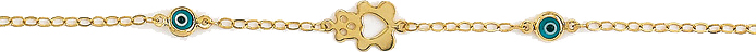 Παιδικό βραχιόλι σε χρυσό Κ14 code GKB1059-23