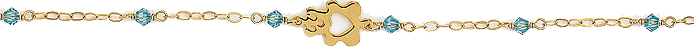 Παιδικό βραχιόλι σε χρυσό Κ14 code GKB1060-23