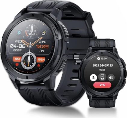 OUKITEL Smartwatch BT10/ C25 BT Call , 123 Sports, 1.43 Inch AMOLED Display Μαύρο