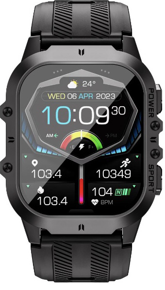 OUKITEL Smartwatch BT20 BT Call ,1.96 Inch AMOLED Display, Orange