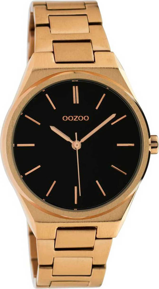 Oozoo Timepieces Black / Rose Gold C10344