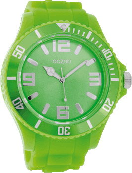 Oozoo Large Timepieces Green Rubber Strap C4656