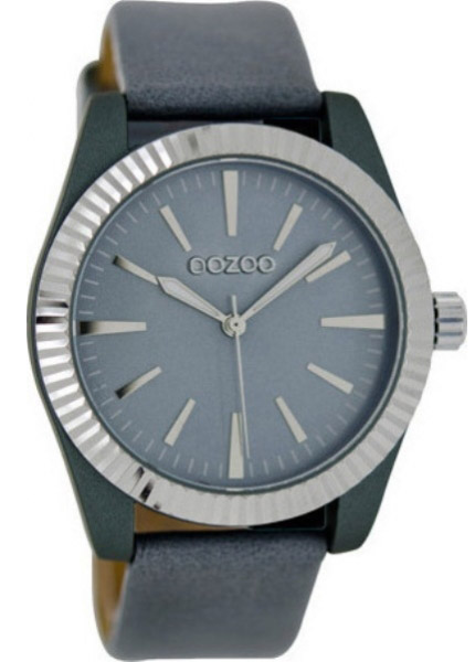 OOZOO Timepieces Grey Leather Strap C6517