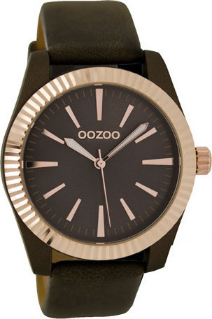 Oozoo Unisex Brown Leather Strap C6518