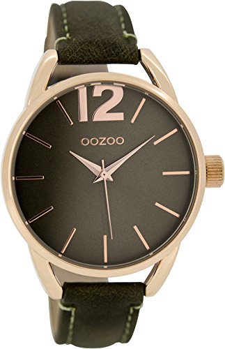 OOZOO Timepieces Taupe Leather Strap C6858