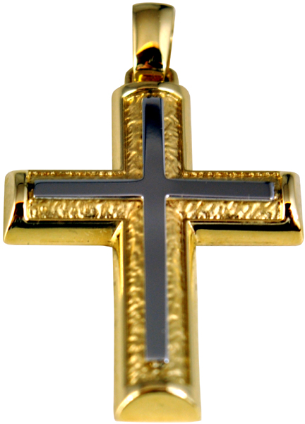 Χρυσός Σταυρός 14Κ με λευκόχρυσο code GK0054-1205