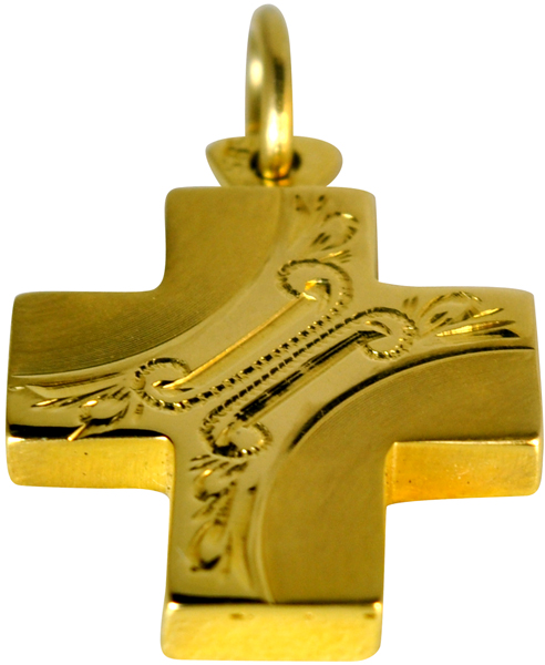Χρυσός Βαπτιστικός Σταυρός 14Κ code GK0031-1703