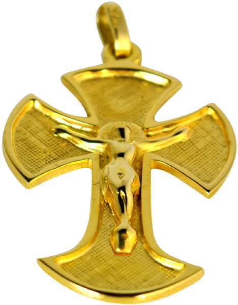 Χρυσός Βαπτιστικός Σταυρός 14Κ code GK0032-1703