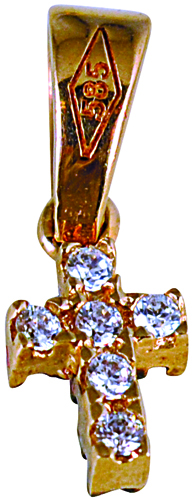 Μοτίφ από Ροζ χρυσό με ημιπολύτιμες πέτρες code GK0229