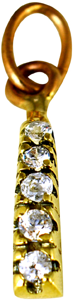 Χρυσό μοτίφ με ημιπολύτιμες πέτρες code GK0251