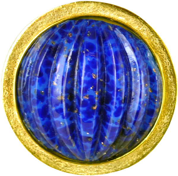 Χρυσό δαχτυλίδι 14Κ με πέτρα Λάπις Λάζουλι  code GK0261
