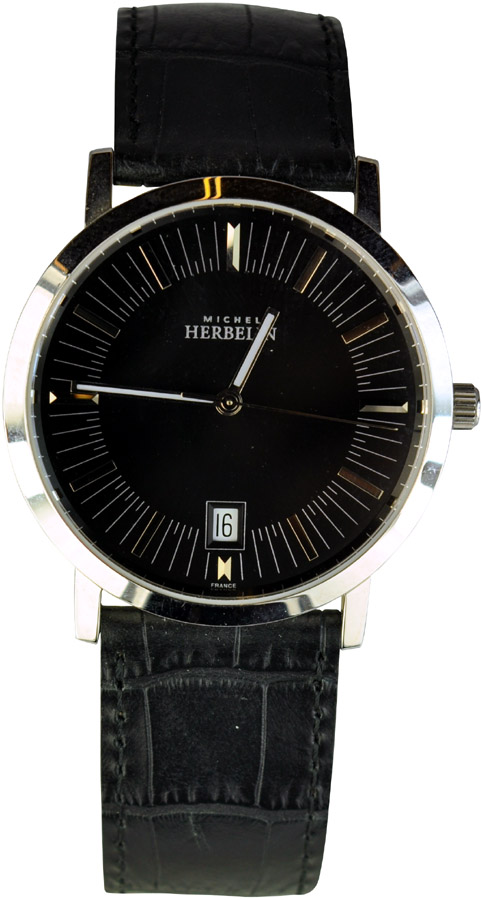 Michel Herbelin Black Leather Strap 12244/14