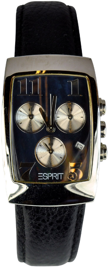 Esprit Black Leather Strap ES2Z372.5135.B69