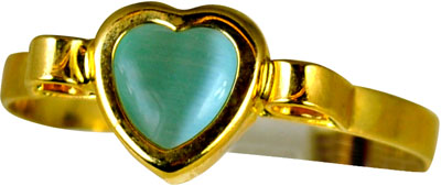 Παιδικό δαχτυλίδι χρυσό 14Κ με γαλάζια πέτρα code GK0515