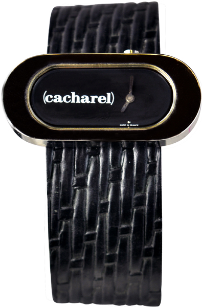 Cacharel Black Leather Strap CW5101NZT