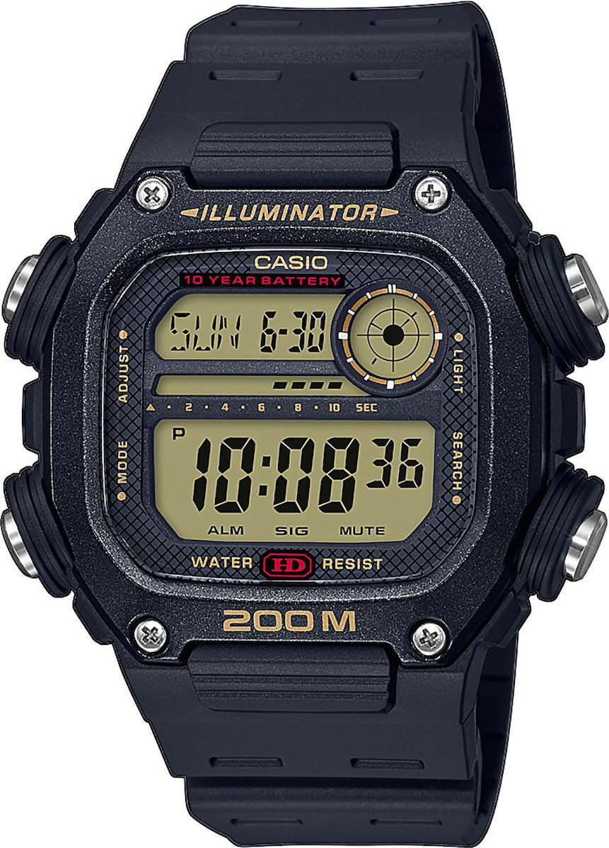 navy blue casio watch