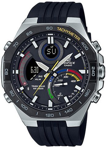 Casio Edifice Solar Black Rubber Strap ECB-950MP-1AEF