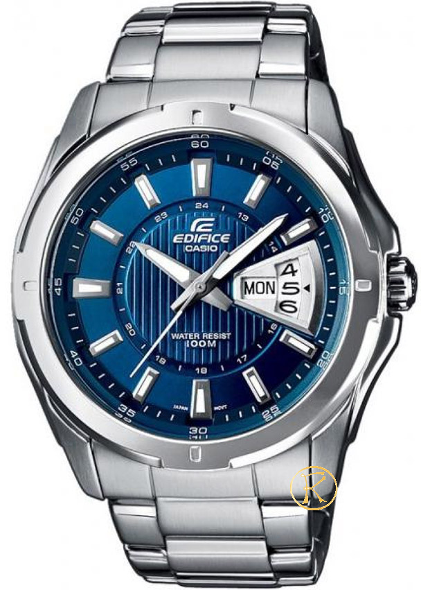 CASIO Edifice Stainless Steel Bracelet Blue Dial EF-129D-2AVEF