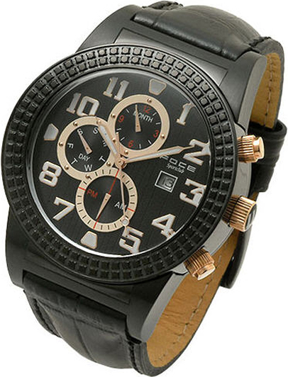 Foce Black Leather Strap F949GB203