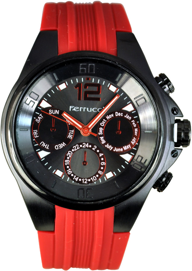 Ferrucci Red Rubber Strap FC6202K.01