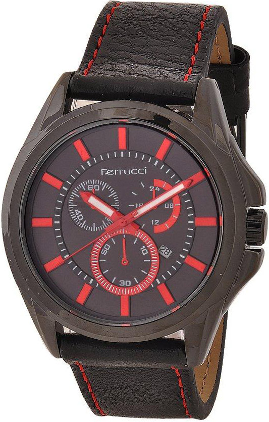 Ferrucci Leather Band Watch With Date FC7109.03
