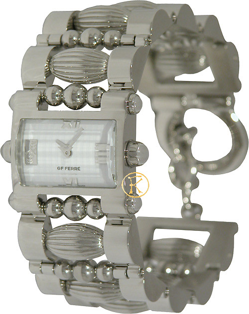 GF FERRE Stainless Steel Bracelet White Dial GF9005L-02L