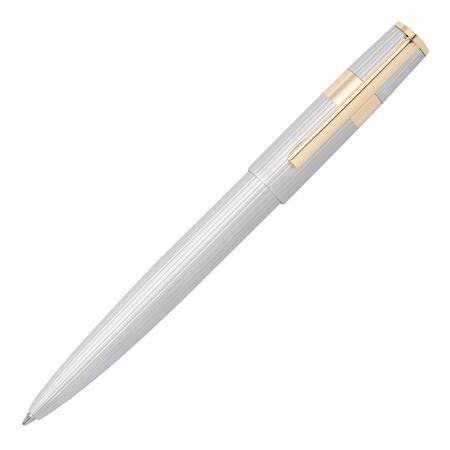 Hugo Boss Ballpoint pen Gear Pinstripe Silver / Gold HSV2854B