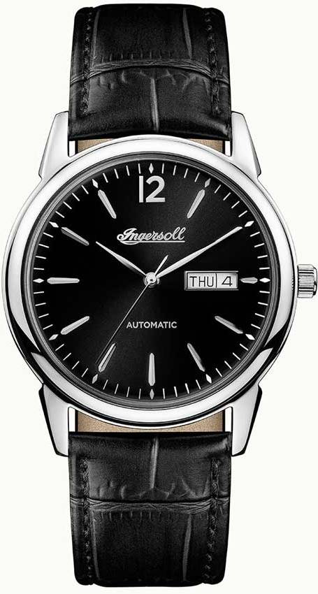 Ingersoll New Haven Automatic Black Leather Strap I00502
