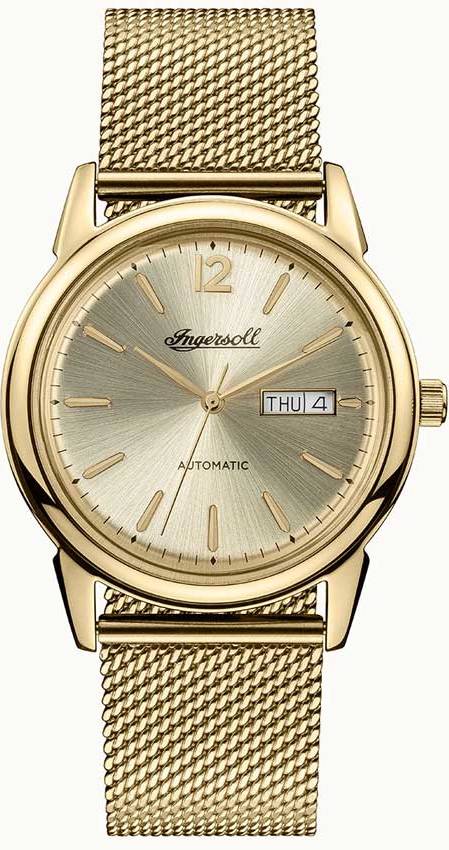 Ingersoll New Haven Automatic Gold Stainless Steel Bracelet I00506