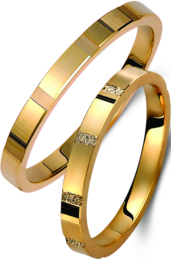 Βέρες Γάμου Ζευγάρια από κίτρινο Χρυσό Χειροποίητες από Ελληνικό Εργαστήρι code gk413c-1180