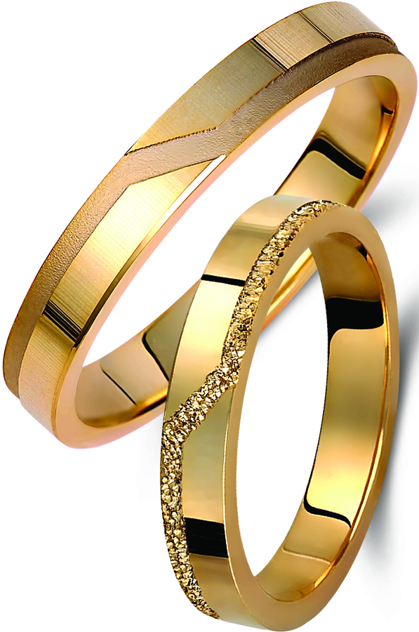 Βέρες Γάμου Ζευγάρια από κίτρινο Χρυσό Χειροποίητες από Ελληνικό Εργαστήρι code gk414c-1182