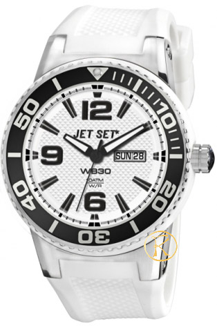 JET SET WB30 White Rubber Strap J55454-161