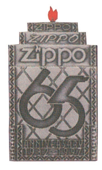 J65-6 σήμα πέτου Zippo, cart.1039