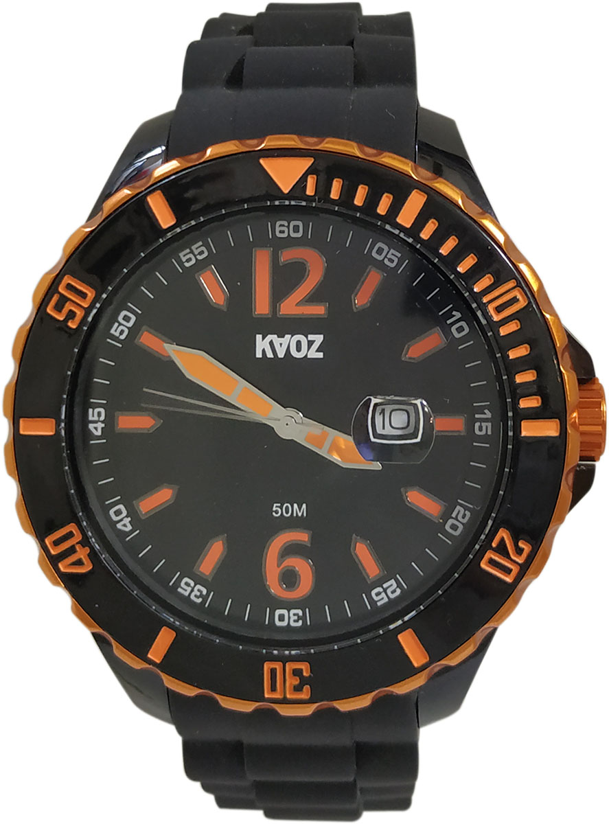 KA:OZ Black Rubber Strap A62110-2SS51