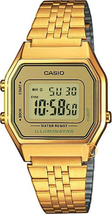 Casio Collection Gold Stainless Steel LA-680WEGA-9ER