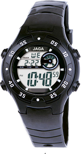 Jaga M107X Black Rubber Strap