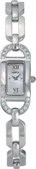 MICHEL HERBELIN Silver Stainless Steel Bracelet MH1071-16YB19