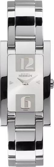 MICHEL HERBELIN Silver Stainless Steel Bracelet MH17159/B12