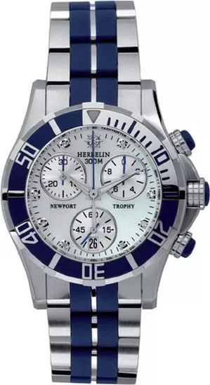 MICHEL HERBELIN Newport Trophy Chronograph Two Tone Stainless Steel Bracelet MH34490/BAB