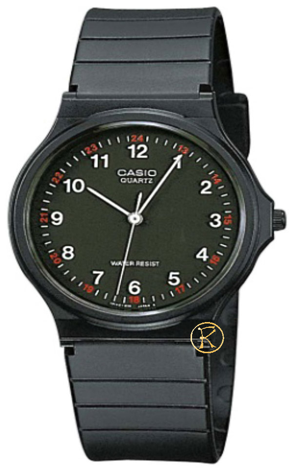 Casio Black Rubber Strap MQ-24-1BL