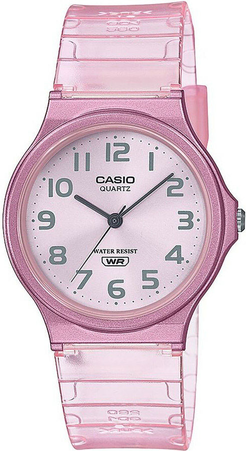 Casio Collection Light Pink Rubber Strap MQ-24S-4BEF