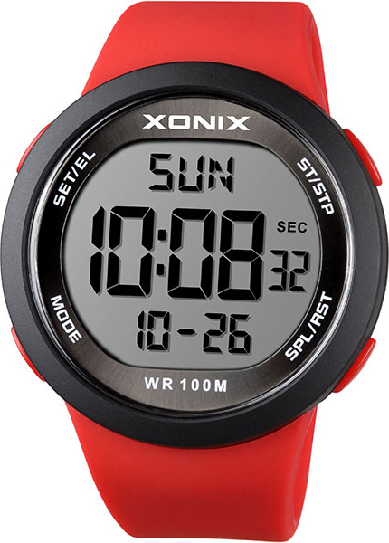 XONIX NY-A04A Red Rubber Strap