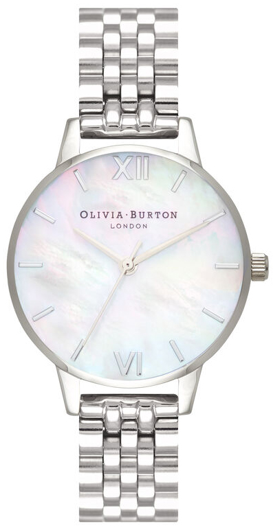 Olivia Burton Mother Of Pearl Silver OB16MOP02