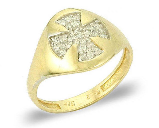 Χειροποίητο χρυσό δαχτυλίδι RN11224