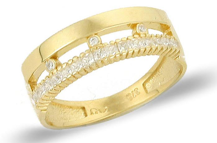 Χειροποίητο χρυσό δαχτυλίδι RN11254