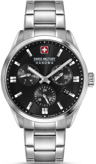 Swiss Military Hanowa Roadrunner Advanced Silver Stainless Steel Bracelet SMWGK0005601